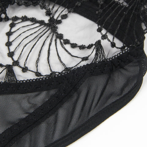 Zoey | Black Sexy Hollow Cut Lace