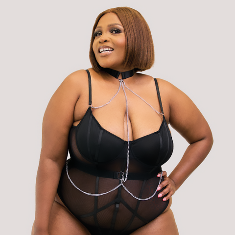 Sandi | Mesh Chain Suspender Bodysuit