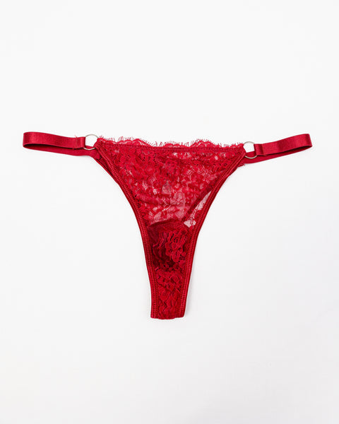 Mandy | Bralette Panties Set Wine Red