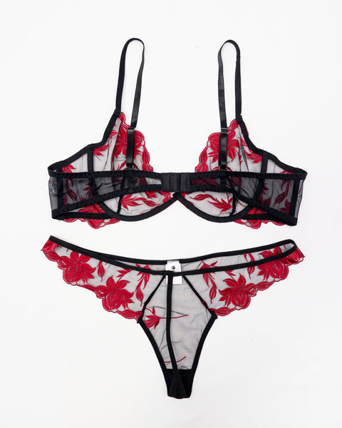 Nolo | Bralette Panties Set Red