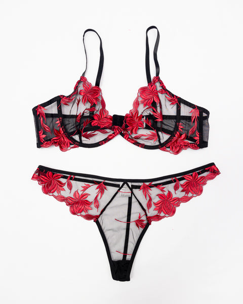 Nolo | Bralette Panties Set Red