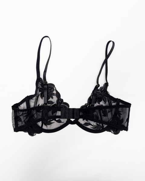 Nolo | Floral Bralette Panties Set Black