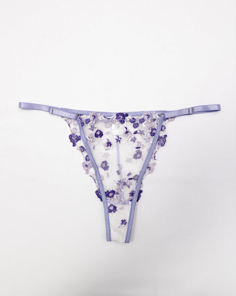 Buhle | Bralette Panties Set Floral Lilac